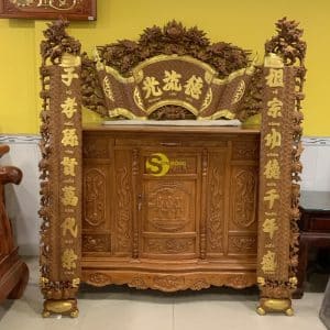 CUỐN THƯ CÂU ĐỐI BẰNG GỖ