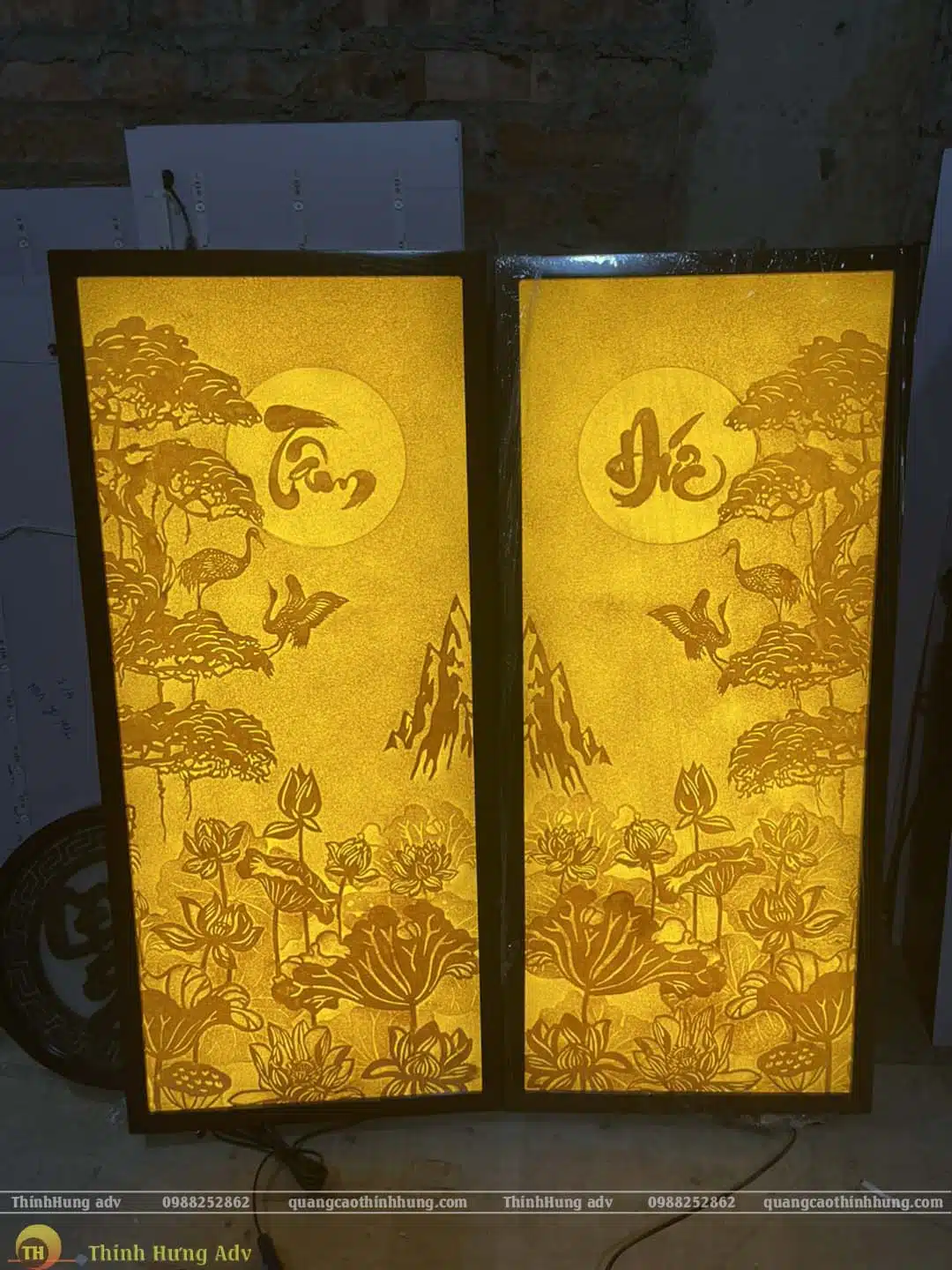 Tranh Cây Tùng Kết Hợp Chim Hạc - Ảnh 5